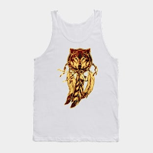 Mystical Wolf Pendant Tank Top